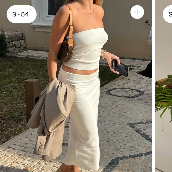 DJERF AVENUE tube top sugar NWT - small - Picture 3 of 15